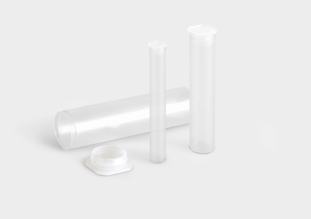 Plastic packaging tube PlugPack PlugPack: round packaging tube with end plug.