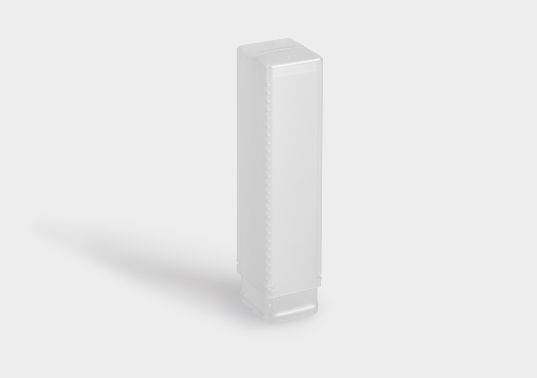 Packaging tube QuadroPack QuadroPack: a square telescopic protective packaging tube with ratchet length adjustment.
