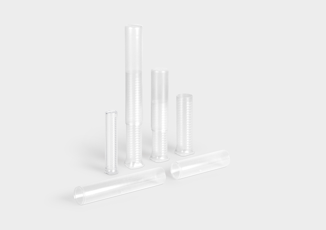 Packaging tube TelePack TelePack: a round telescopic packaging tube with ratchet mechanism.